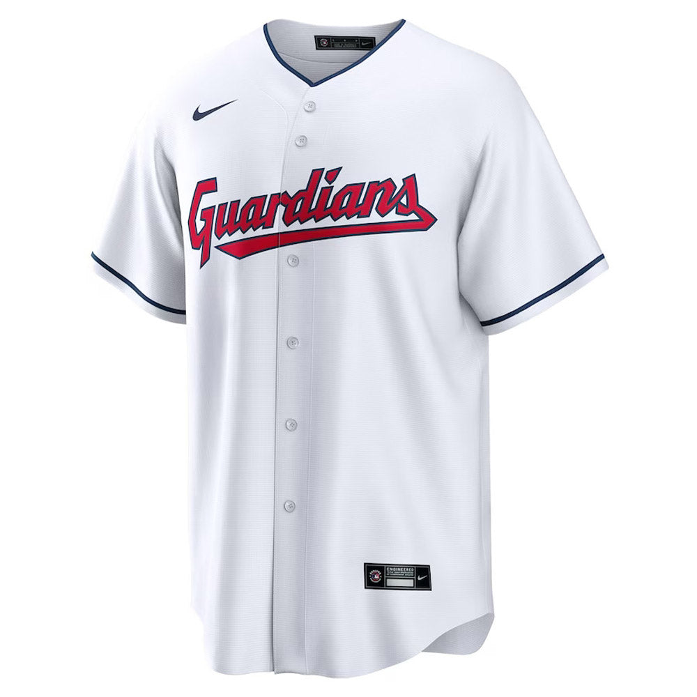 Men's Cleveland Guardians Andres Gimenez Cool Base Replica Home Jersey - White