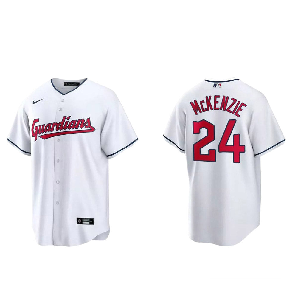 Youth Cleveland Guardians Triston McKenzie Cool Base Replica Home Jersey - White