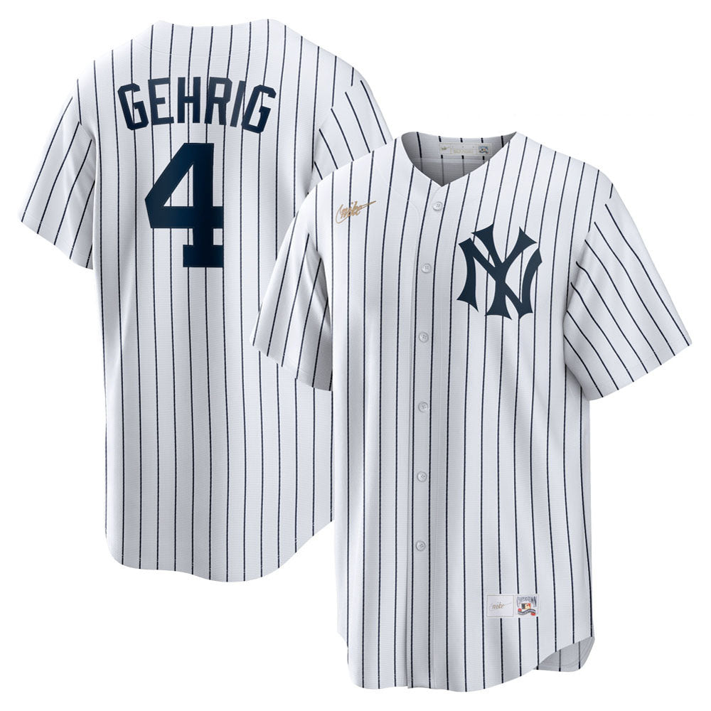 Men's New York Yankees Lou Gehrig Home Cooperstown Collection Player Jersey - White