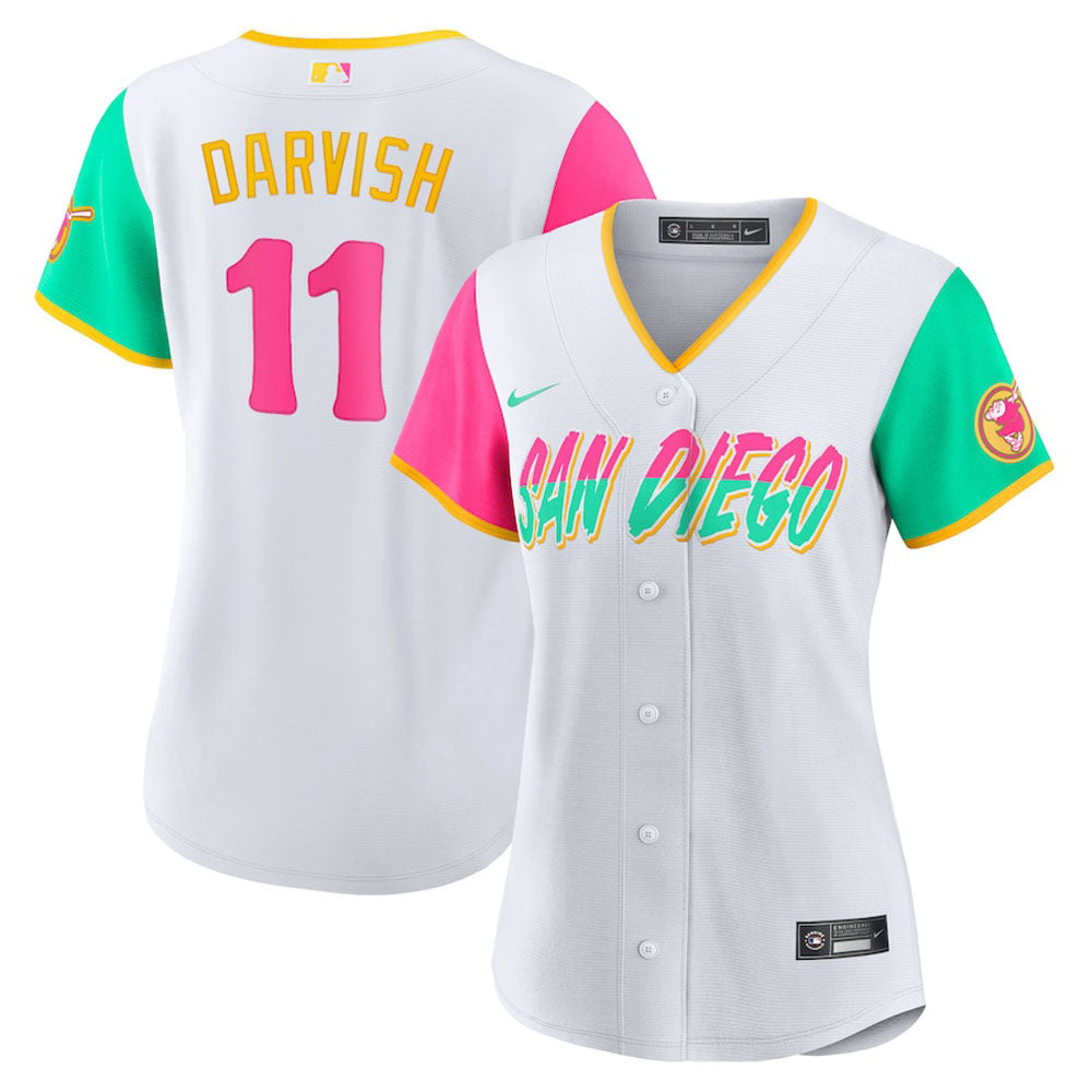 Women's San Diego Padres Yu Darvish City Connect Replica Jersey - White